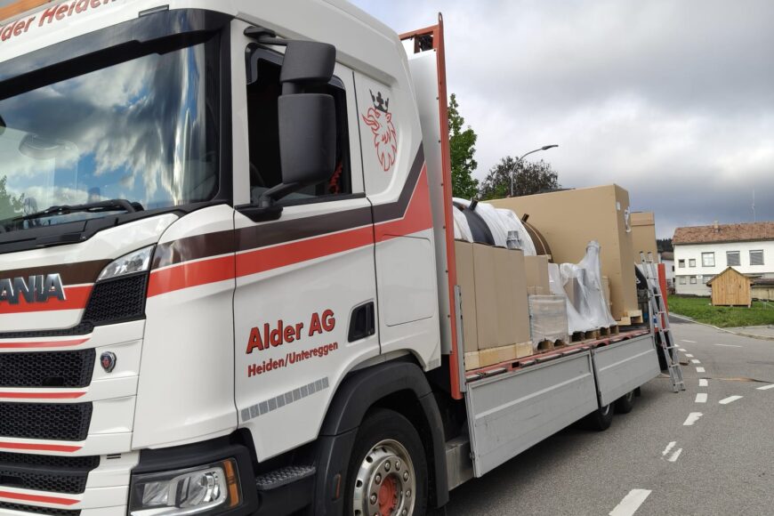 Besten Dank für die Zusammenarbeit Alder Transport + Kranarbeiten AG